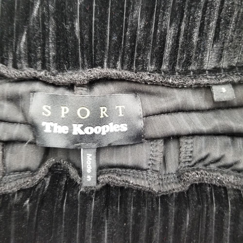 THE KOOPLES Sport Ribbed Velvet Drawstring Ankle Joggers - 29 (Kooples Size 3) - Picture 6 of 7